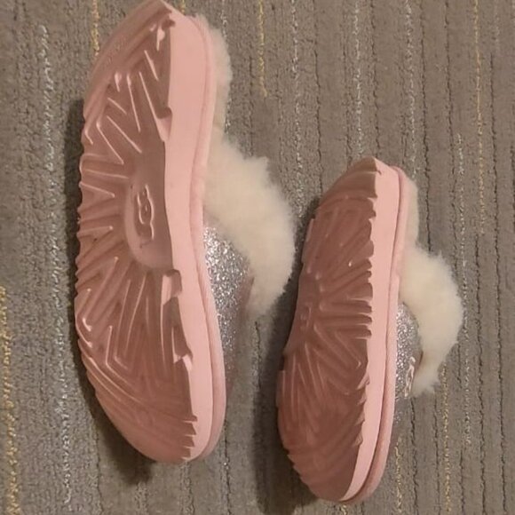 UGG Kids' Cozy II Glitter slippers size 12 - Picture 3 of 7